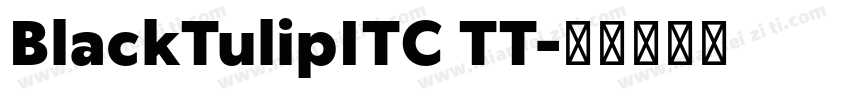 BlackTulipITC TT字体转换